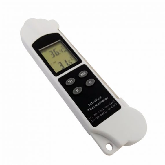Infrared and Contact Probe Digital Food Thermometer -2 in 1 ...