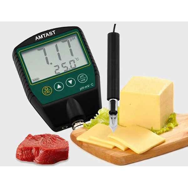 AMTAST Meat pH and Temperature Meter HACCP Standard Instrument Devices