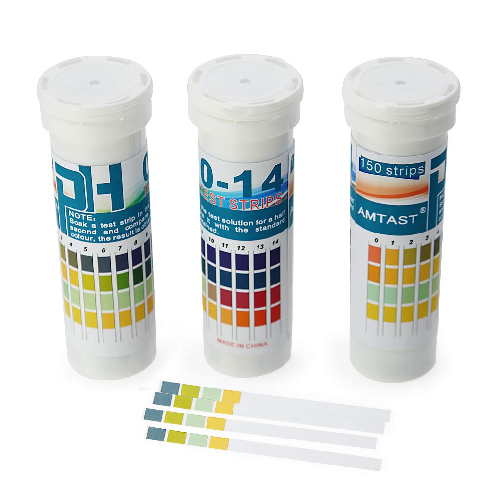 AMTAST (USA) pH Universal Test Strips (150 Pack) Instrument Devices